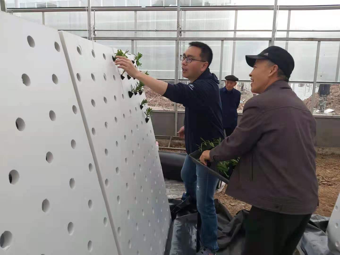 en平台科技人员到雅安诺森农业发展有限公司技术服务